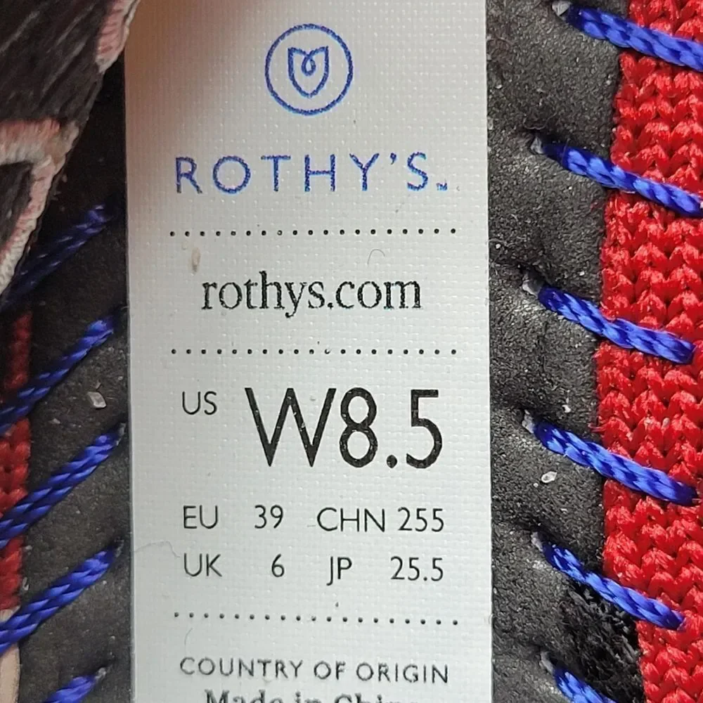 Rothy’s The Point Chili Red Pointed Toe  Ballet Flats Women's Shoes Size 8.5